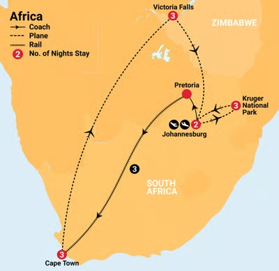 Rovos Rail Namibia Safari with Cape Town & Kruger